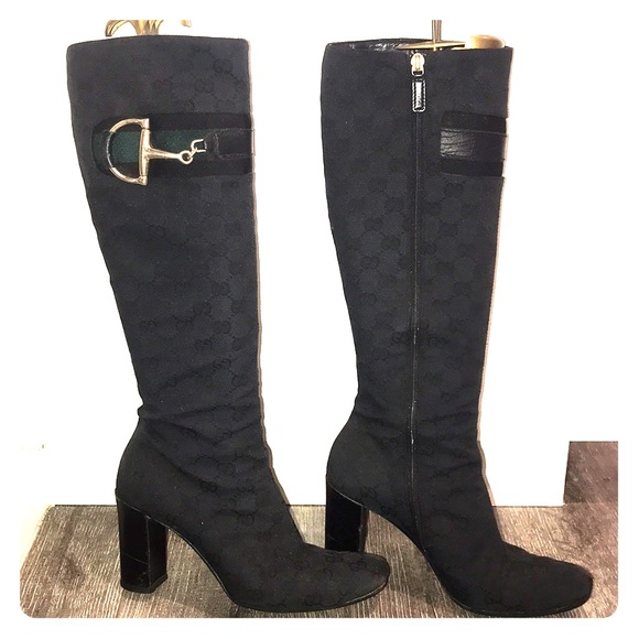 Gucci Horsebit BOOTS Size 7 1/2B Model 147686 - Picture 1 of 9